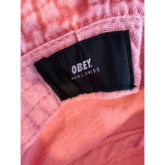 OBEY Bucket Hat Pink - Picture 3 of 3